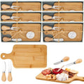 Ziliny 6 Sets Baby Shower Prizes Mini Charcuterie Board, Bamboo Color by Ziliny