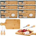 Ziliny 6 Sets Baby Shower Prizes Mini Charcuterie Board, Bamboo Color by Ziliny