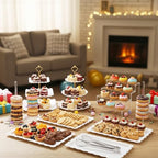 LemonRoad 19 Pcs Cupcake Stand Holder Dessert Table Display,White and Gold - Image 7