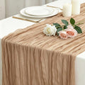 12 Pack Nude Cheesecloth Table Runner 120 Inch Boho Wedding Decor by Fixwal