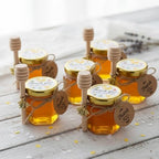 Adabocute Mini Honey Jars - Honey Pot With Honey Dippers, 60 Pack 1.5oz - Image 6