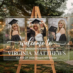 Personalized Clear Graduation Yard Sign with Photo – Custom Acrylic Welcome Sign for High School Senior, College & Kindergarten Graduation Party, Class of 2026 Outdoor Decor by Mapileng%E2%84%A2