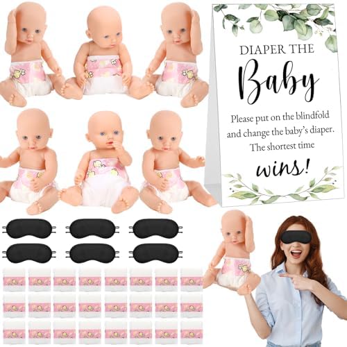 37 Pcs Baby Shower Diaper Changing Game Supplies, Cute by Unknown