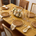 Tinybee 60PCS Brown Plastic Plates - Heavy Duty Brown Disposable Plates - Image 7
