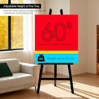 MEEDEN Display Easel Stand for Sign: Adjustable Wooden Stands for Painting - A Frame Art Easel for Canvas up to 60" for Artist Adults Drawing Picture Poster - Black - Image 2