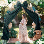Riceshoot Giant Tartan Plaid Bow Decor Blue Green OversizedBows Decoration - Image 4