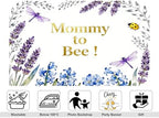 8x8ft Mommy to Bee Backdrop Floral Design Baby Shower Party Wildflower Bouquet Honeycomb Gender Reveal Photography Background Party Banner Decorations Photo Studio Props - Image 2
