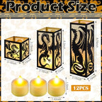 Rossesay 12 Pcs Dragon Lantern Table Centerpiece for Medieval Party Decor - Image 3