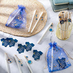Engrowtic 50 Sets Twinkle Baby Shower Favors Moon Star Pendants Pen - Image 6