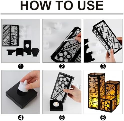 Rossesay 12 Pcs Movie Lantern Centerpiece for Movie Night Party Supplies - Image 4