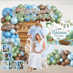 143pcs Fishing Baby Shower Decorations Gone Fishing Party Welcome Baby Boy - Image 4