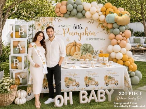 Little Pumpkin Baby Shower Decorations Gender Neutral - Image 3