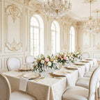 IOOOOO 100Pcs 10" Ivory Plastic Dinner Plates, Heavy Duty Disposable Plates - Image 6