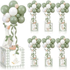 6 Sets Sage Green Silly Goose Birthday Decoration 15.7 Inch Soft Silly Goose Table Centerpiece Stuffed Animals with Balloon Boxes Hat Geese Plushies Table Decor for Birthday Party Favors by Unknown