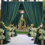 Hunter Green Backdrop Curtain-Wrinkle-Free Polyester Fabric Green Photography Curtains for Wedding Party Photo Background Decorations- 16 X10FT (Hunter Green) - Image 4