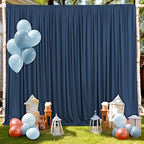 30x10ft Navy Blue Backdrop Curtain for Wedding Parties Wrinkle Free Fabric Navy Blue Drapes Backdrop Decoration for Baby Shower Birthday Photography Decoration 6 Panels, 5ft x 10ft - Image 3