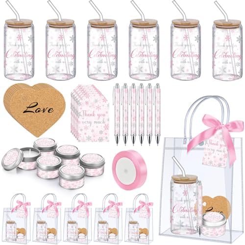 MotiMind 6 Sets Pink Winter Baby Shower Prizes for Winners Guest Game by MotiMind
