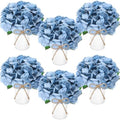 Mimorou 6 Set Floral Table Centerpiece Fake Hydrangea Decor, Dusty Blue by Mimorou