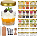 QAPPDA 4oz Glass Jars With Gold Lids,Mini Mason Jars Canning Jars by QAPPDA