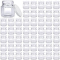 Nuogo 100 Pack 1.5oz Mini Hexagon Glass Jars Bulk Honey Jars, White by Nuogo