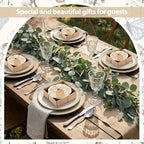 24 Pcs Wedding Favors for Guests Small Ceramic Bowls, Flower, Beige - Image 4