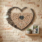 Personalized Wooden Heart Wedding Guest Book Alternative Drop Box Sign - Image 5
