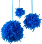 ZUCKER 18 inch Fluffy Feather Hanging Pom Pom - Hanging Decor for Party, Wedding, Baby Shower or Home Decor (Dark Turquoise) - Image 2