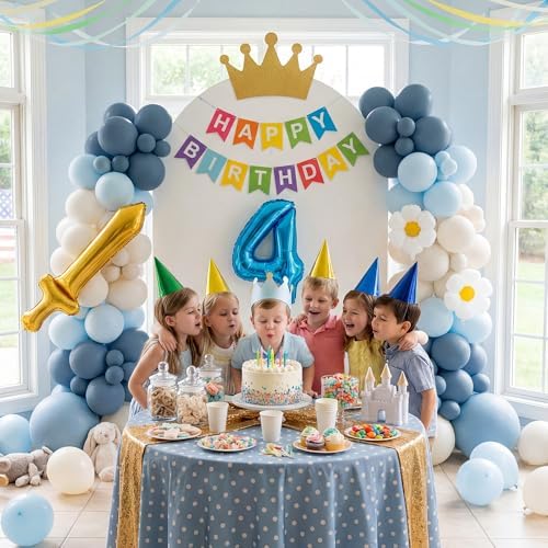 Baby Shower Boy Decorations, 6.6FT Blue Balloon Arch Kit - Image 6