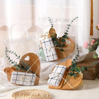 Teenyyou 43 Pcs Baby Shower Game Prizes for Winner Bamboo Cheese Board Spoon Plaid Towel Artificial Eucalyptus Stems Thank You Tag Card Gift Bag for Guest Baby Bridal Shower Wedding Favors(Heart) - Image 4