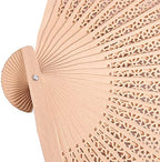 HOIGON 50 Pack 8 Inch Sandalwood Fan, Wooden Folding Fan for Wedding, Dancing - Image 3