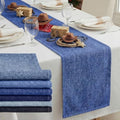 6 Pcs 72 x 13'' Blue Jean Baby Shower Table Runner Decorations by Unknown
