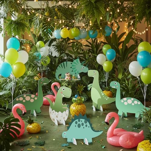 6 Pcs Large Dinosaur Cardboard Cutouts for Kids Birthday Party - Image 4