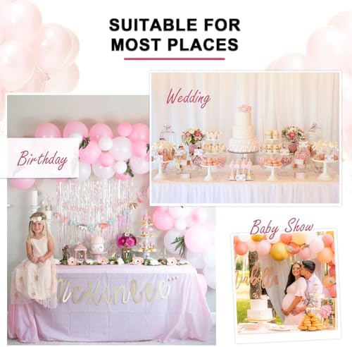 9ft Table Skirt Rainbow Tablecloth Unicorn Tutu Table Skirt for Rectangular Table Birthday Party Decoration - Image 2
