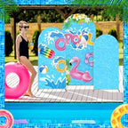 3 Pcs Pool Party Arch Backdrop Stand Cover Summer Pool Hawaiian Theme Cover - Image 5