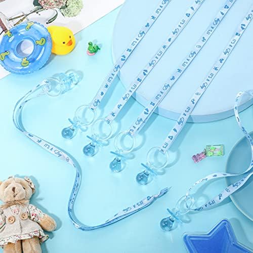 CHENGU 100 Pcs Baby Shower Pacifiers Necklace Bulk,Blue - Image 4