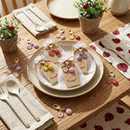 Ecation 120 Pack Ladybug Keychain Favors with Kraft Cards Organza Bags - Image 4