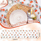 Mindsoft 3 Pcs Orange Cuties Table Runner, 10ft Tablecloth Little Cuties Baby Shower Decorations Gauze Embroidery Tulle Lace Runner Orange Fruit Decor for Table Wedding Birthday Bridal Baby Shower - Image 6