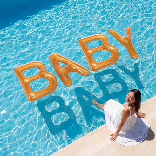 HyDren 48 Inch Inflatable Baby Pool Float Letter, Giant Floating Banner by HyDren