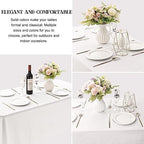 6 Pack Rectangle White Table Cloth Bulk Washable Polyester Table Cover for Wedding Dining Table Buffet Parties Banquet Decoration（60x102Inch, White） - Image 3