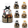 6 Set Bamboo Gift Basket Empty Bulk, Foldable Woven Basket for Gifts Empty by Unknown