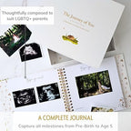 Personalized Baby Memory Book, 4x6 Photo Cover, First 5 Years, Woodland - Image 3