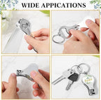 50 Sets Bottle Openers Baby Shower Return Favors for Guest Nail Clipper Bottle Opener Decorations with Thank You Tags Organza Bags for Baby Shower Gender Revel Party Souvenirs(Greenery) - Image 6