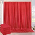 20ft×8ft Wrinkle Free Red Backdrop Curtain for Party, 4 Panels 5×8ft Thick Silky Polyester Red Photo Backdrop Drapes Curtains for Birthday Baby Shower Themed Parties Wedding Photography by ENJOYYOURPARTY
