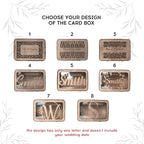 Rustic Wooden Wedding Guest Book Alternative – Personalized Heart Drop Box with Tree Design for Reception, Baby Shower & Engagement Party Decor - Personalized Wedding Guest Book Alternative - Image 6