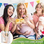 Baby Shower Prizes for Game Winners Bodysuit Shaped Cheese Board Gift with Spoons Butter Spreaders Gift Bags Kitchen Towels Bridal Shower Party Favors for Guests (Bodysuit Shaped, 4 Sets) - Image 6