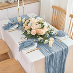 50 Pack Cheesecloth Napkins 20"x20" Dusty Blue Gauze Boho Napkins - Image 7