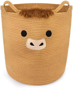 Highland Cute Cow Basket for Nursery,Tall Large Laundry Blanket Gift Basket by Hkojewp