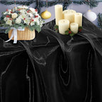 45 Yard Organza Fabric 44" Wide for Wedding Event Décor - Black by MDS
