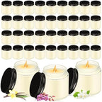MTLEE 36 Pcs Bulk Candle Mini Mason Jar Candle, Vanilla, Lilac, Jasmine by MTLEE