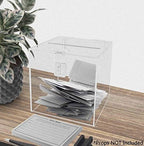 Marketing Holders 6"W Ballot Box Suggestion Top Lock Sign Great for Shows Expos Charity Organizations Countertops Monetary Donations Promotions Complaints - Image 6